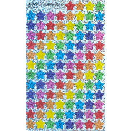 Colorful Sparkle Stars SuperShapes Stickers