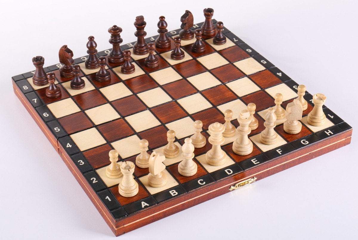 10.5″ Magnetic Wooden Travel Chess Game