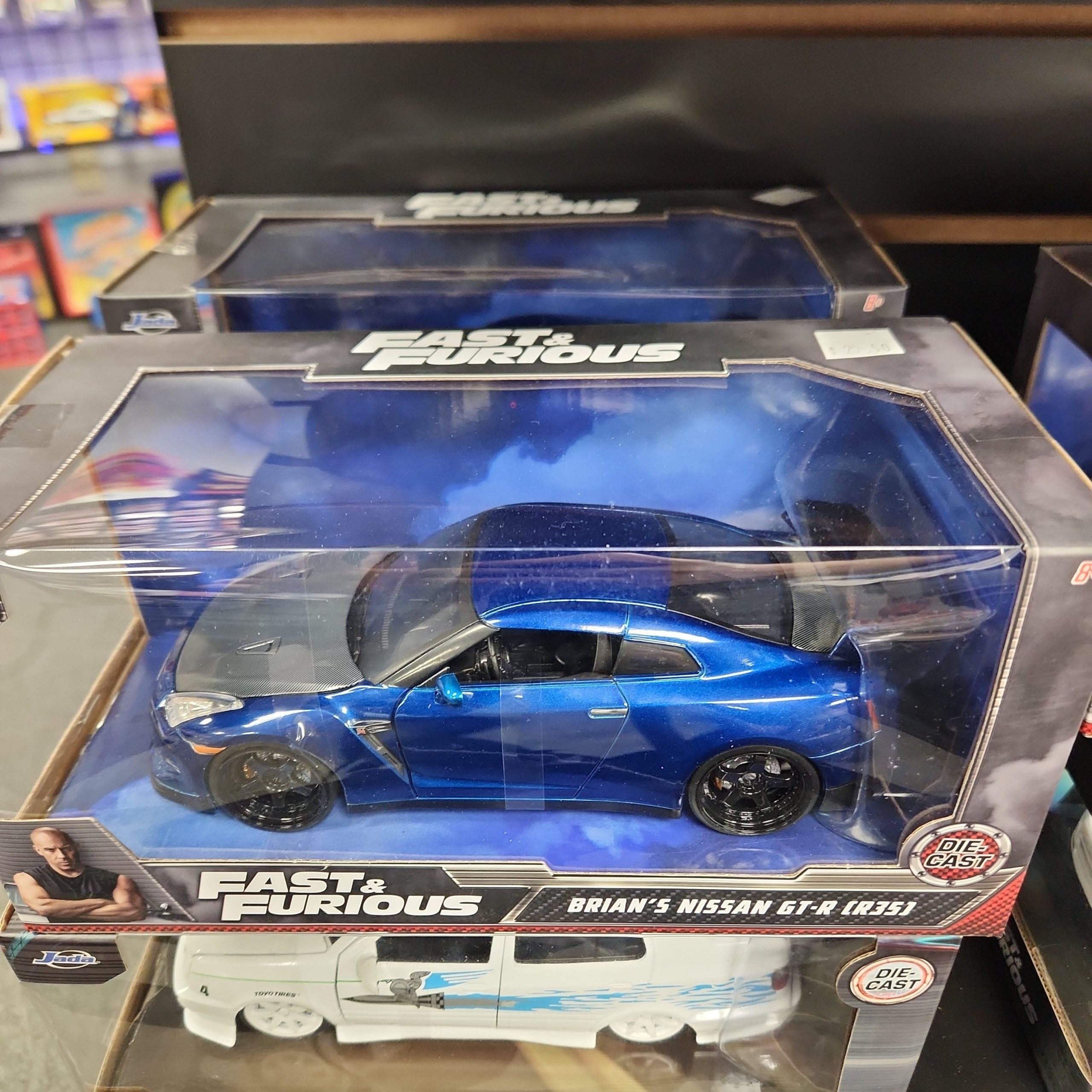 BRIAN’S 2009 NISSAN GTR R35 BLUE “FAST & FURIOUS ” 1/24 DIECAST MODEL JADA 97036