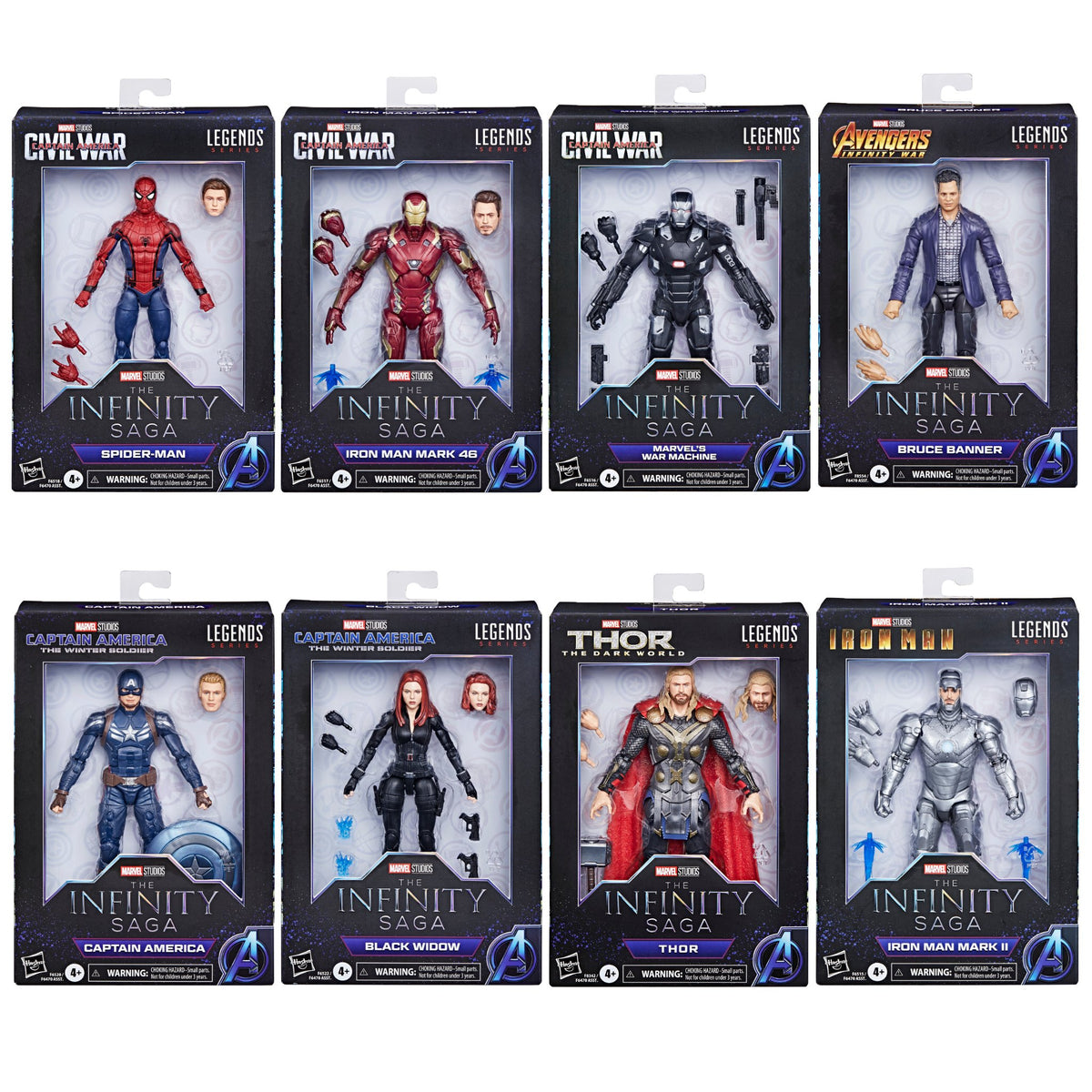 Marvel Legends 2023 Infinity Saga Wave COMPLETE SET OF 8