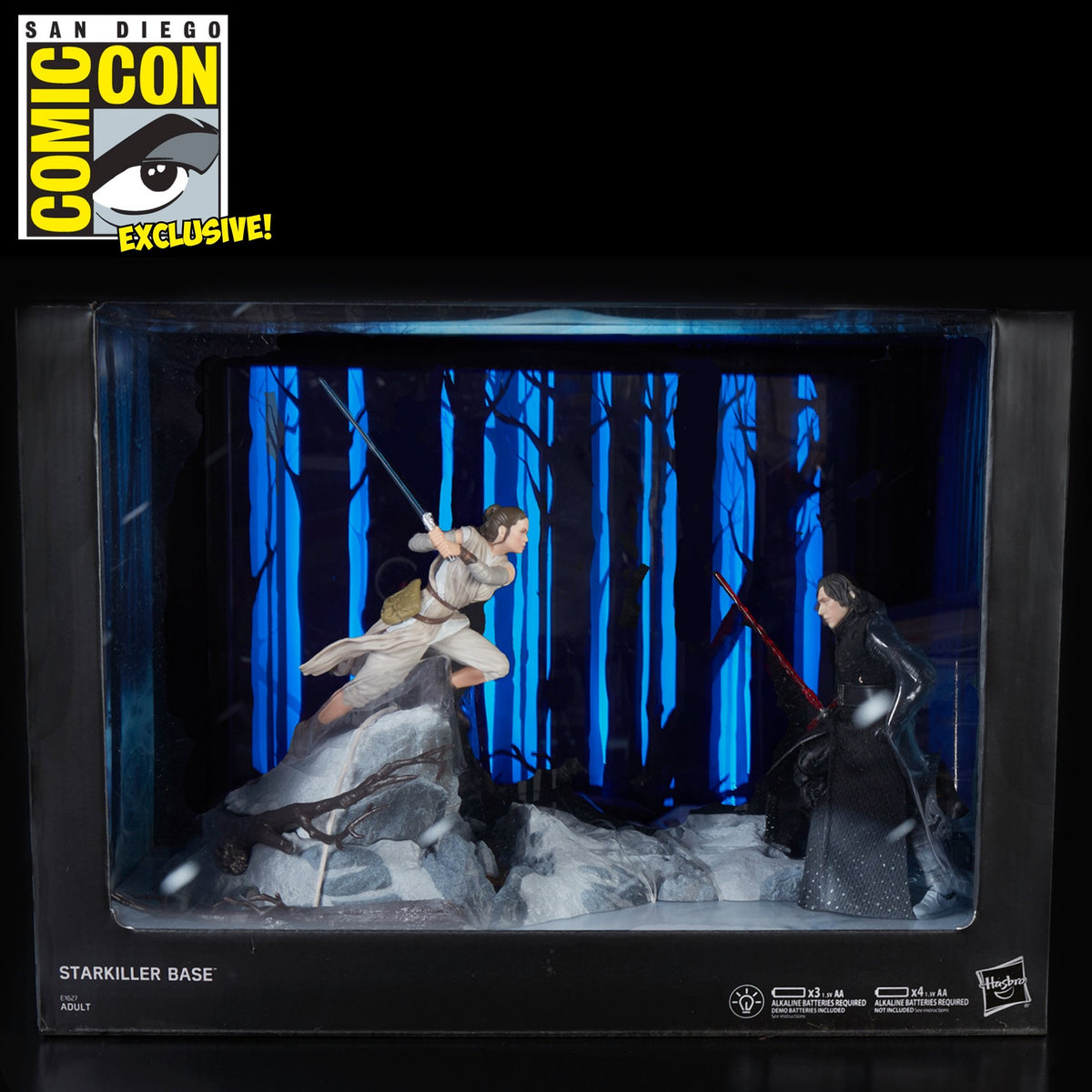 Star Wars Black Series Centerpiece Rey & Kylo Ren (Starkiller Base) SDCC 2018 Exclusive