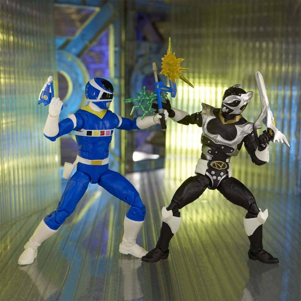 Power Rangers Lightning Collection In Space Blue Ranger Vs. Silver Psycho Ranger