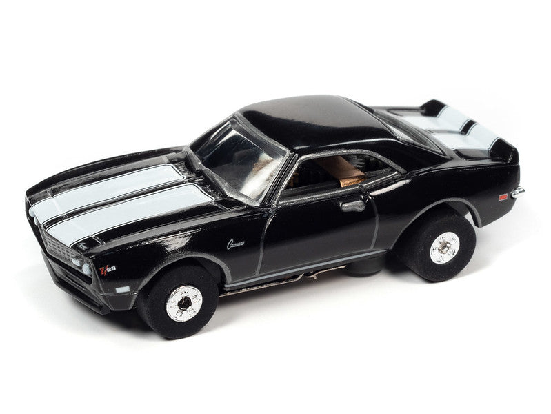 Auto World Thunderjet SC379 -5A 2022 R2 CARS N COFFEE 1968 CHEVROLET CAMARO Z28 (BLACK) HO SCALE SLOT CAR