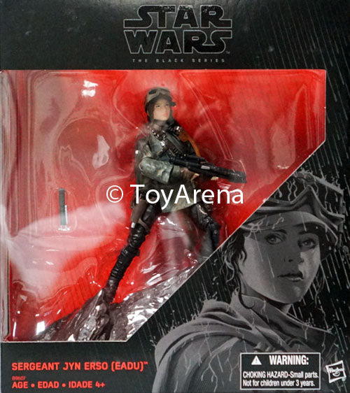 Hasbro Star Wars Black Series Rogue One Sergeant Jyn Erso Eadu w/ Base K-Mart Exclusive 6 Inch Action Figure