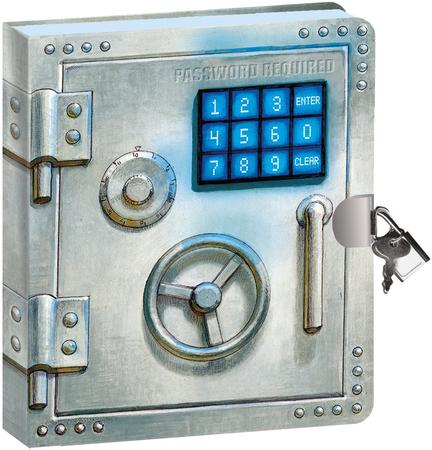 Password Required Vault, Lock and Key Diary