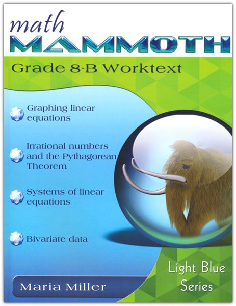 Math Mammoth Grade 8-B Worktext