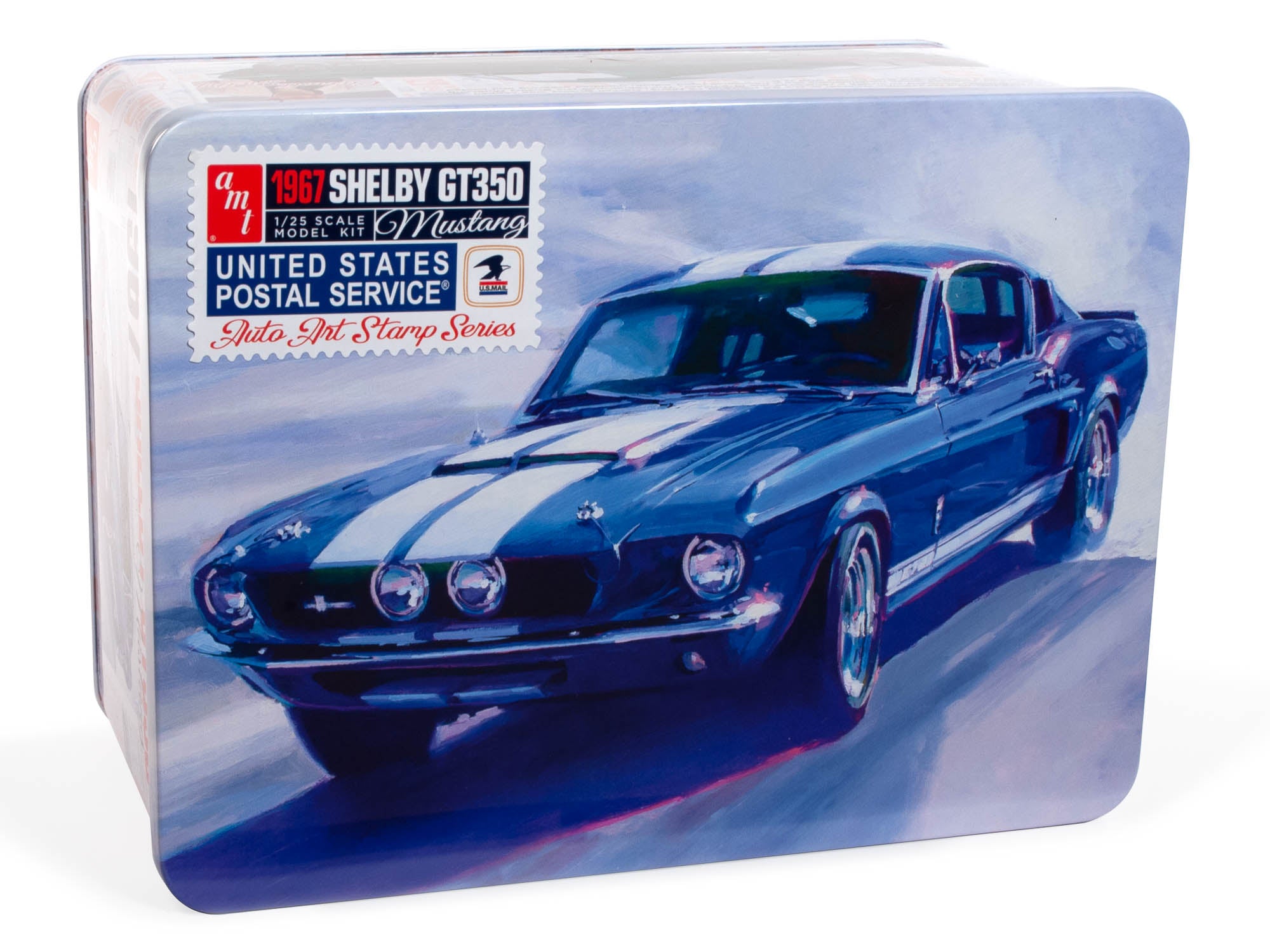 AMT 1967 Shelby GT350 USPS Stamp Series (Tin) 1:25 Scale Model Kit