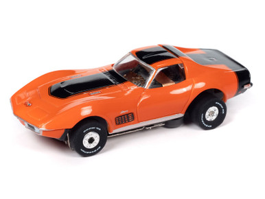 Auto World 1970 Chevrolet Corvette (Orange) Thunderjet HO Slot Car