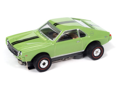 Auto World 1969 AMC AMX (Green) Thunderjet HO Slot Car