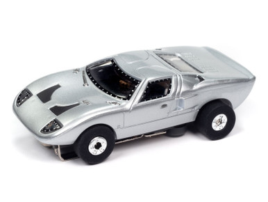 Auto World 1965 Ford GT40 (Orion Silver) Thunderjet HO Slot Car