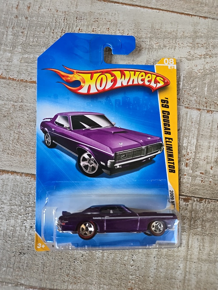 2009 Hot Wheels #8 New Models 8/42 ’69 MERCURY COUGAR ELIMINATOR Purple Variant Mainline