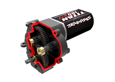 Traxxas Complete Low Range Crawl Gearing Transmission (40.3:1 Reduction Ratio) with Titan 180 87T motor