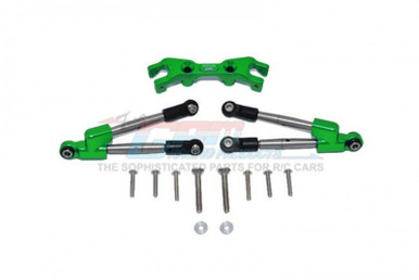 GPM Aluminum Hoss 4×4 Rear Tie Rods With Stabilizer (Green)