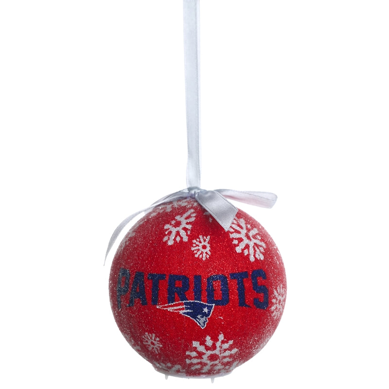 New England Patriots LED Ornament Red