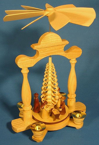 Single Platter Pyramid Nativity Scene