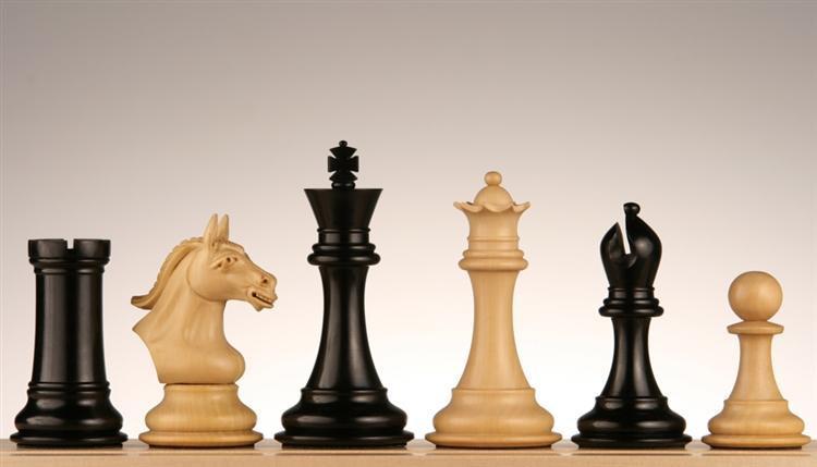 Derby Knight Chess Pieces 4″ Ebony