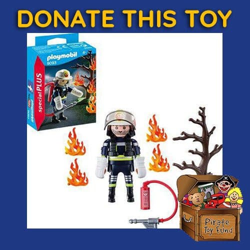 DONATE THIS TOY – Pirate Toy Fund –  Playmobil 9093 Special Plus Firefighter with Tree