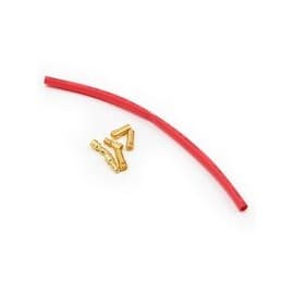 E-flite 3.5mm Gold Bullet Connector Set w/Heatshrink (3 Male/3 Female)