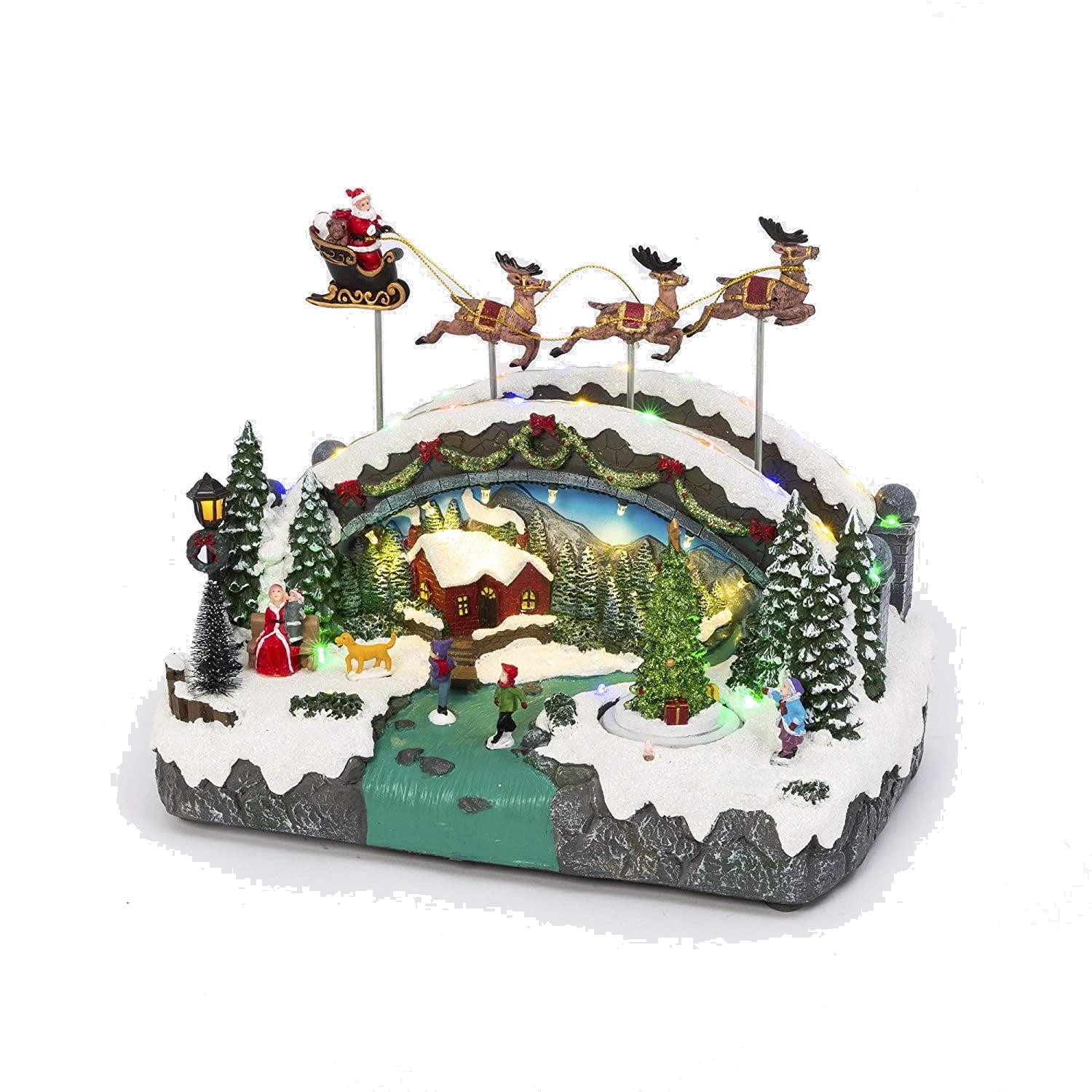 Lighted Musical Holiday Village with …