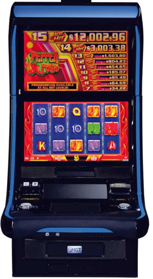 IGT Hot Hit Pepper Pays Crystal Core Slot Machine