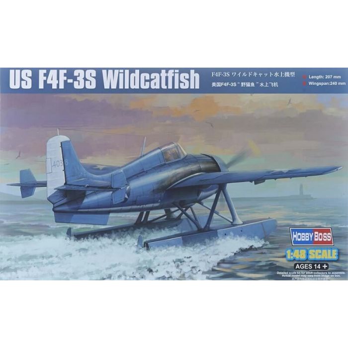 Hobby Boss 1/48 F4F-3S Wildcatfish Plastic Model Kit