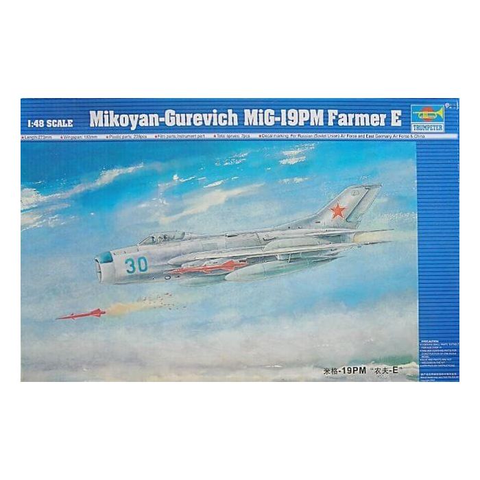 Trumpeter 1:48 Mikoyan-Guerovich MiG-19PM Farmer E Plastic Model Kit