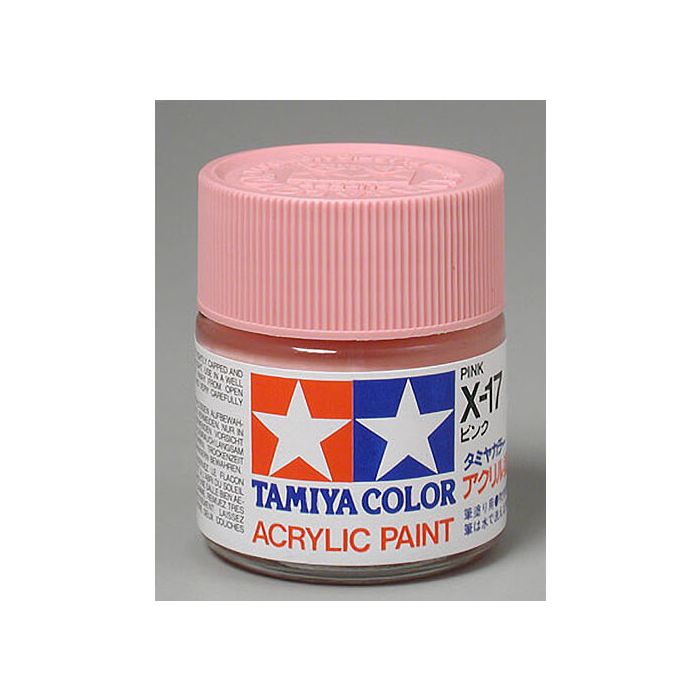 Tamiya Acrylic X-17 Pink 3/4 oz Paint Jar