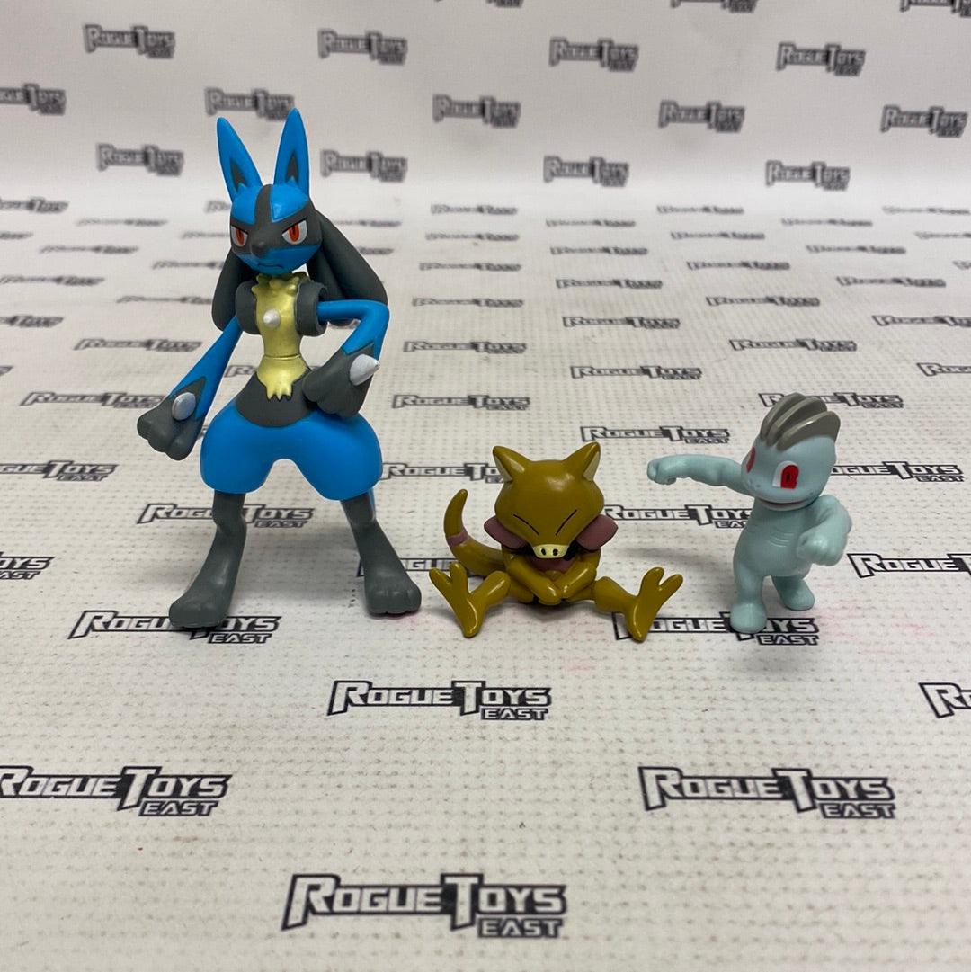 Wicked Cool Toys Pokémon Lucario, Abra, & Machop