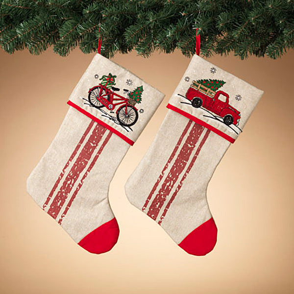 Tree Delivery Fabric Stocking –