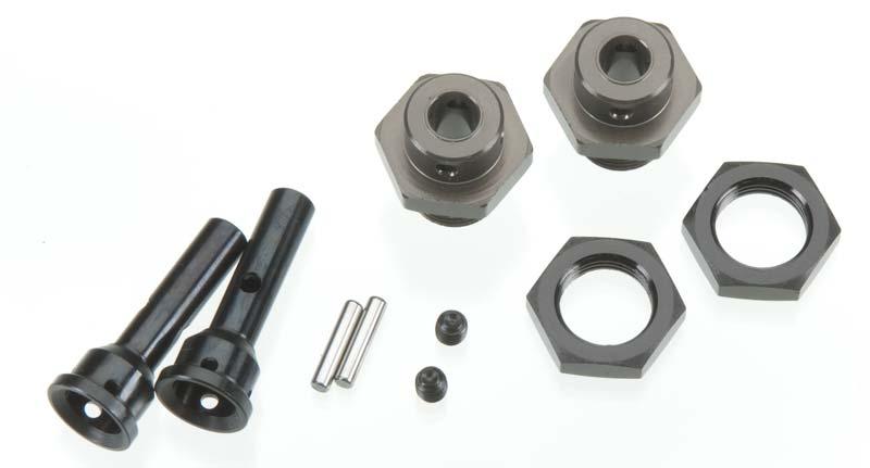 Tekno RC TKR1654-17 17mm M6 Driveshaft Hub Adapter Set Stampede/Slash 4×4 2WD