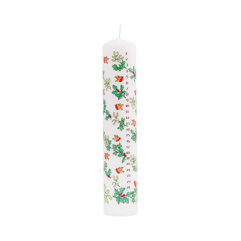 Holly and the Ivy Advent Pillar Candle