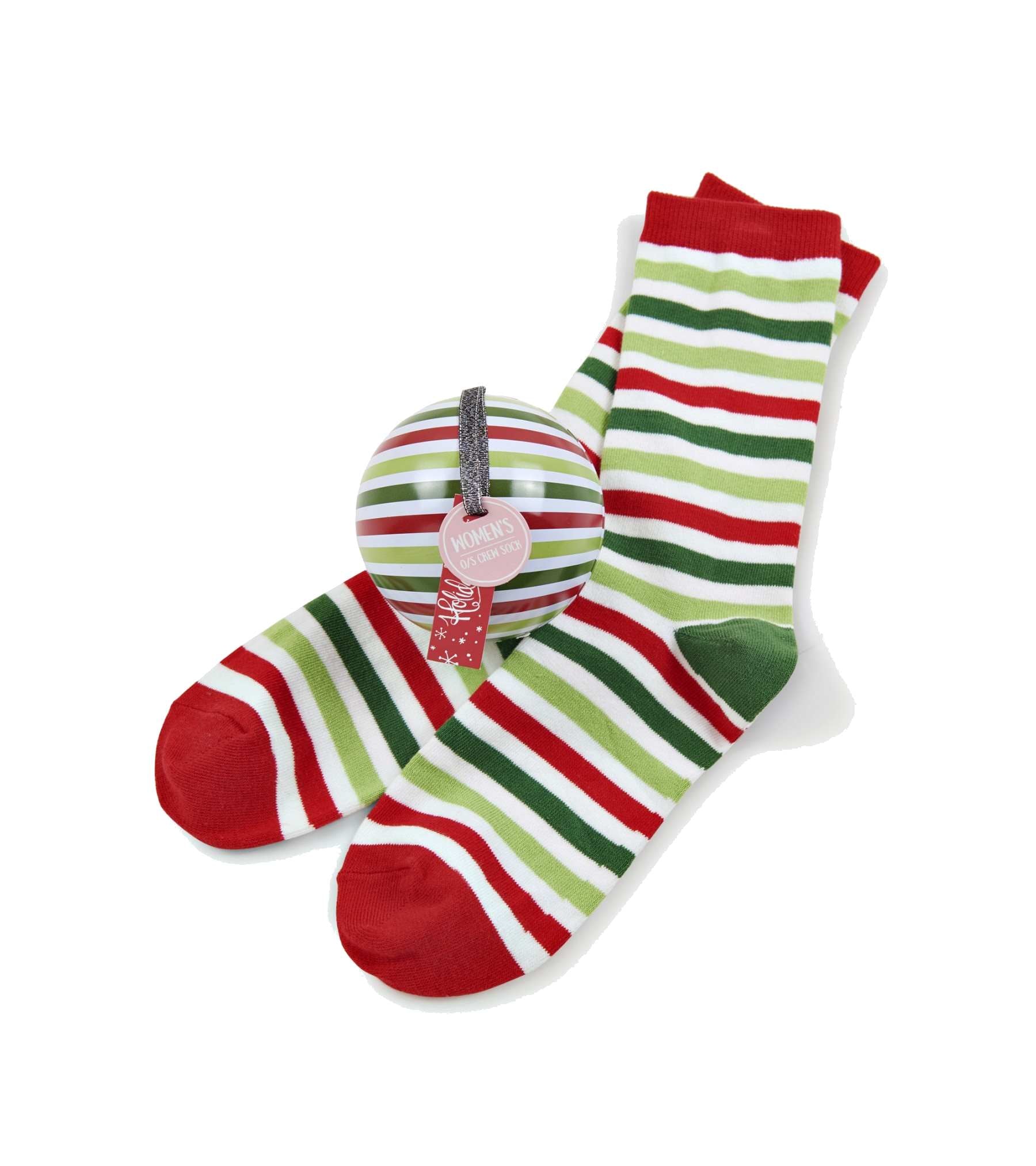 Christmas Stripe Women’s Socks in Orn…