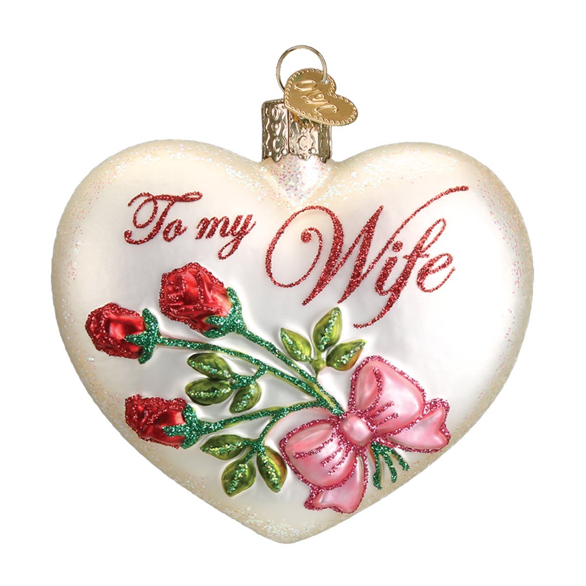 Old World Christmas Spouse Heart Glas…