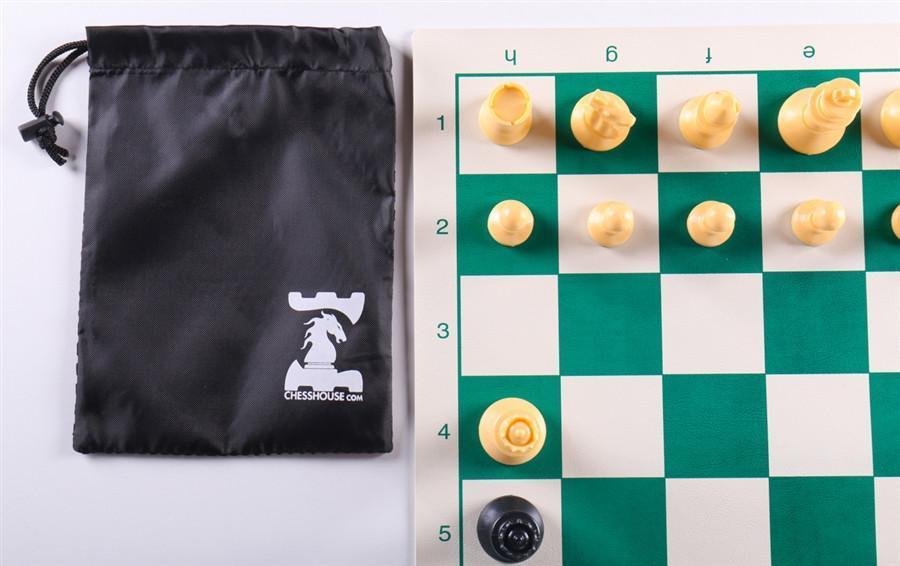 Quality Club Chess Set Combo with Mesh Bag