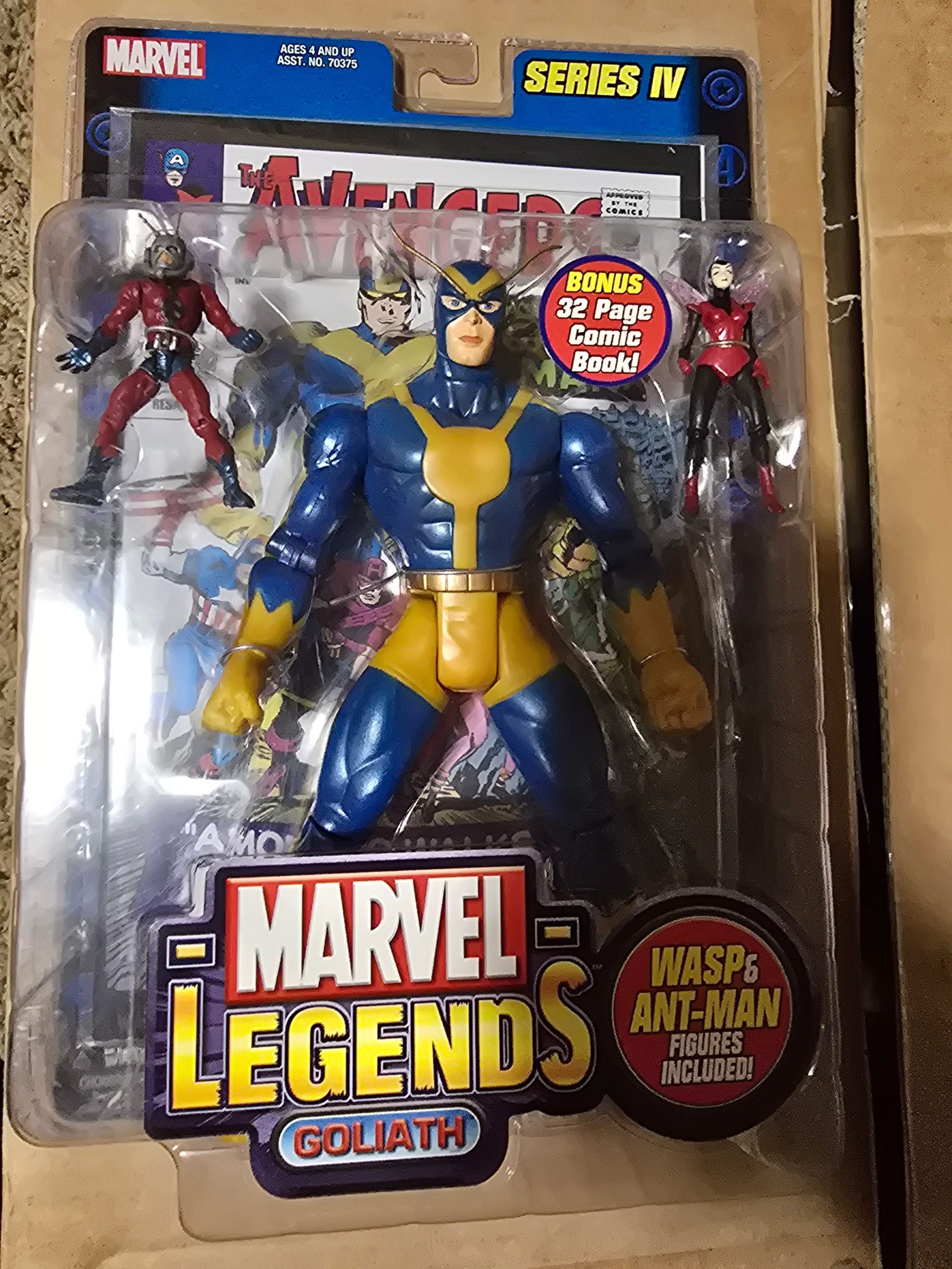 Toy Biz Marvel Legends Series 4 Goliath C with Ant Man & Wasp NIB Sealed