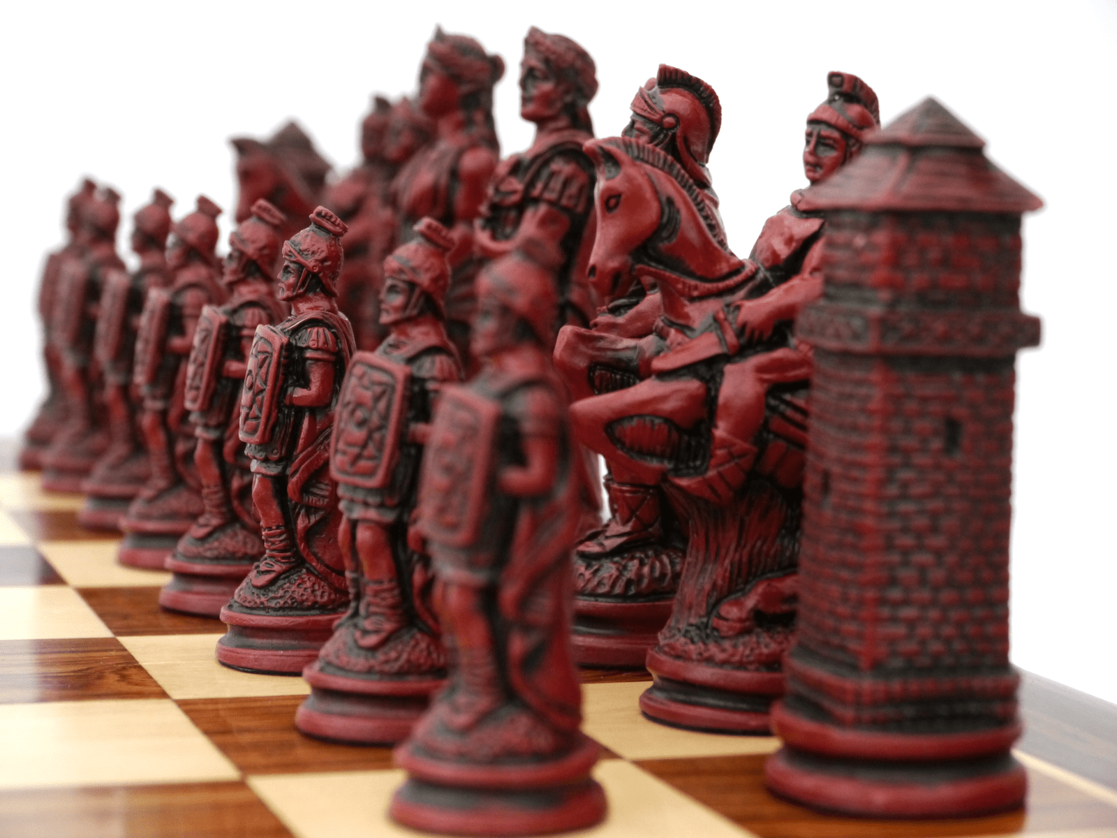 Roman Chess Pieces by Berkeley – Cardinal Red