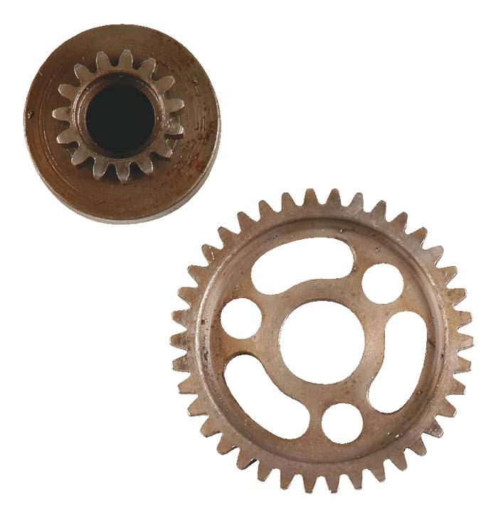 Robinson Racing 8038 Extra-Hard 15T Clutchbell & 38T Spur Gear Revo 2.5 / 3.3