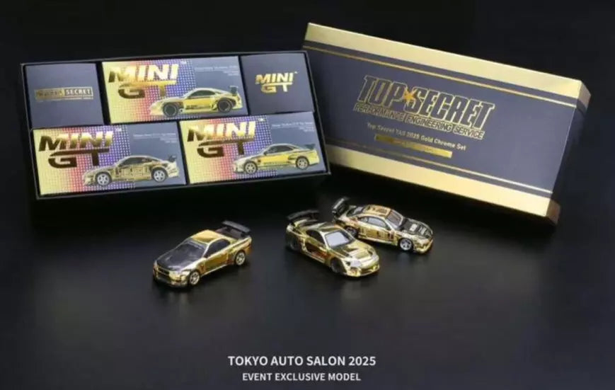 MINI GT TOP SECRET Tokyo Auto Salon 2025 limited edition minicar set of 3 Japan