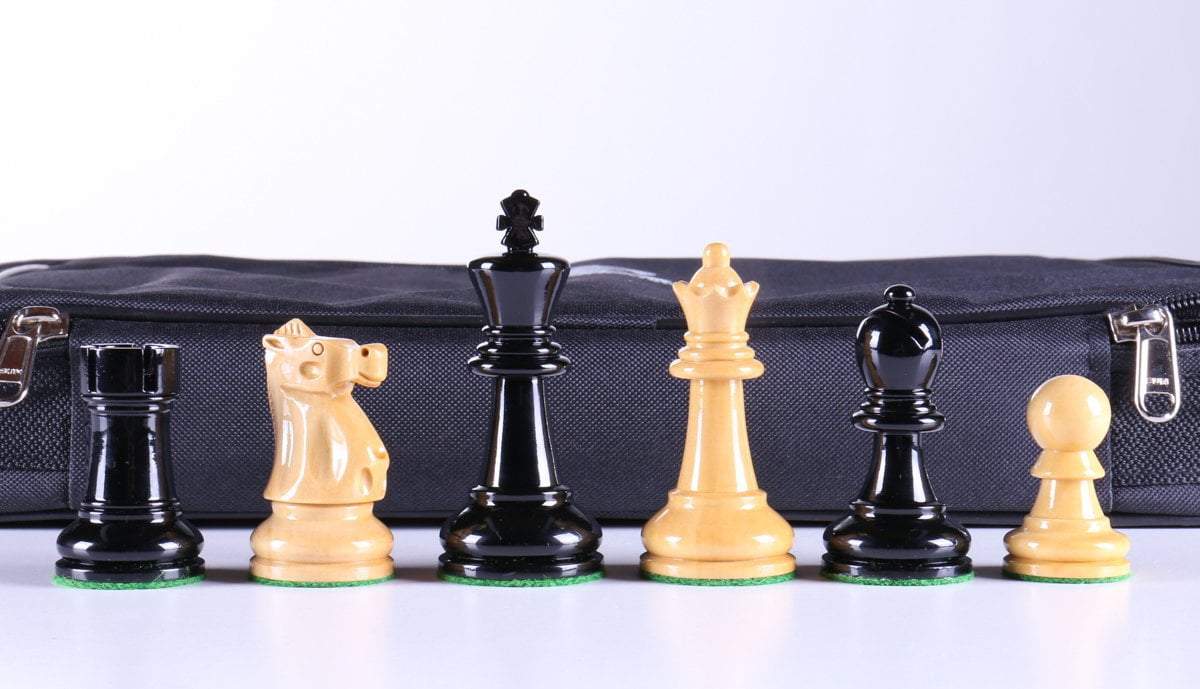 SINGLE REPLACEMENT PIECES: 3 5/8″ Ultimate Style Wooden Chess Pieces – Ebonized