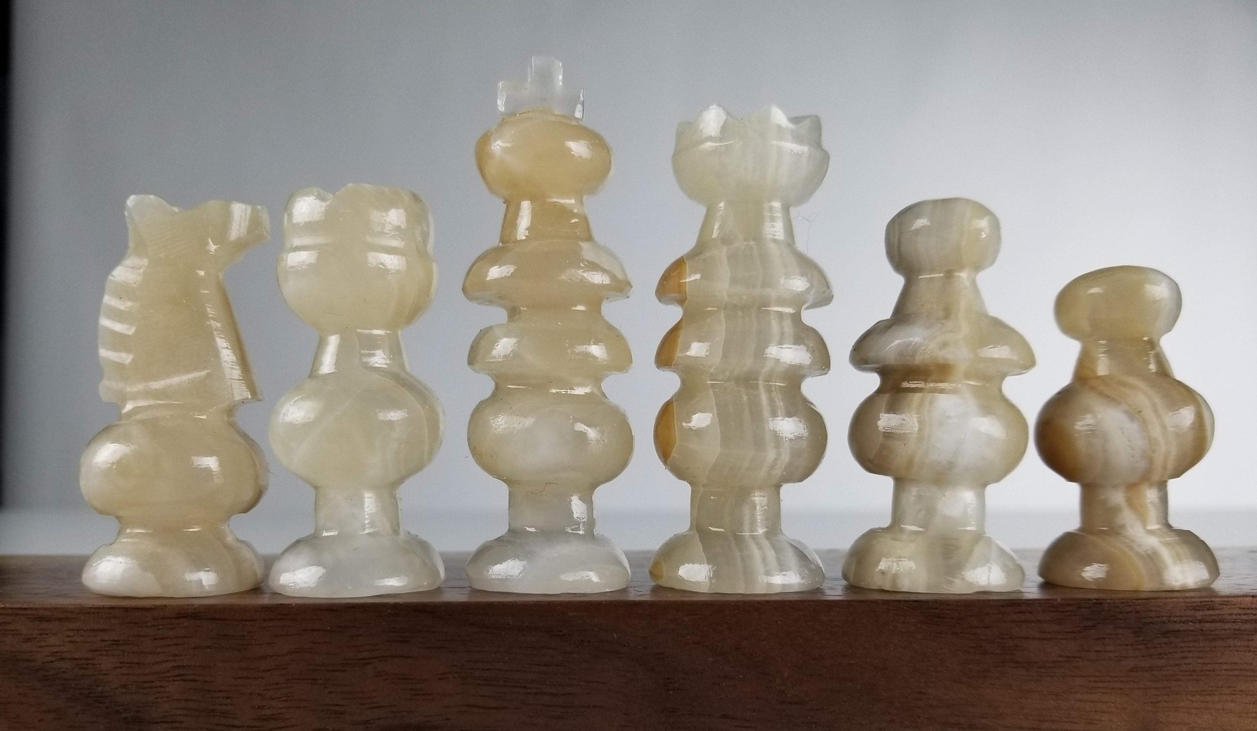 SINGLE REPLACEMENT PIECES: Mexican Onyx Pieces – Clear and Brown