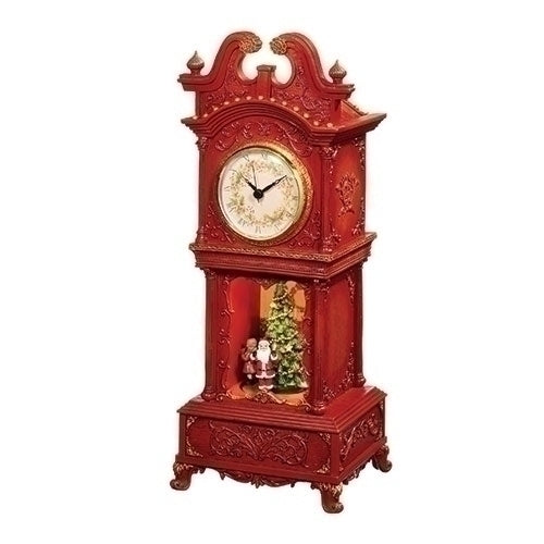 Musical Rotating Santa Mantle Clock -…