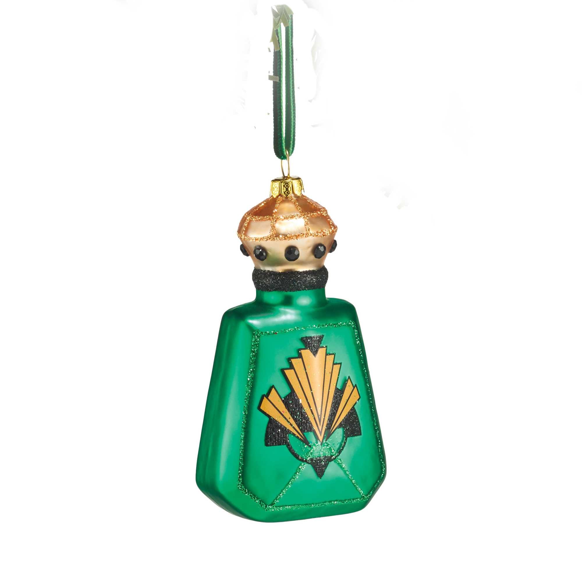 Glass Perfume Bottle Ornament