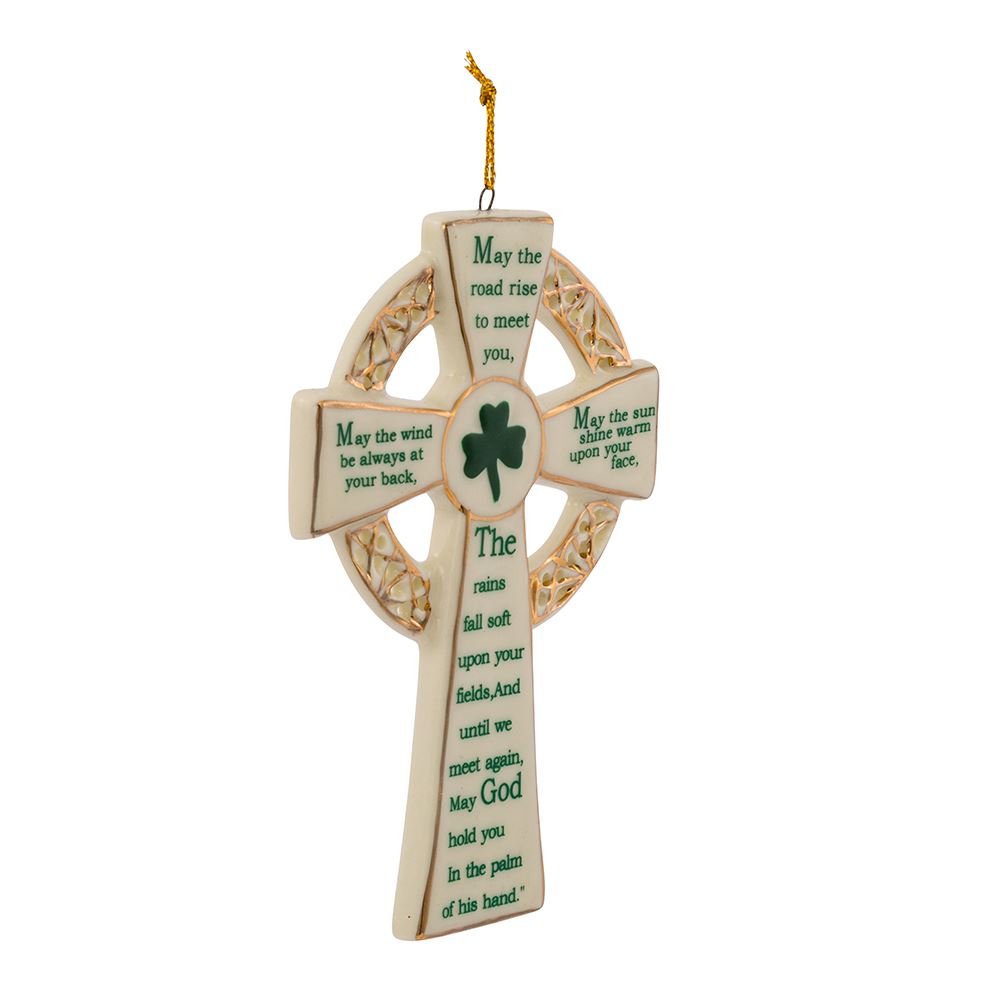 Porcelain Irish Cross Ornament