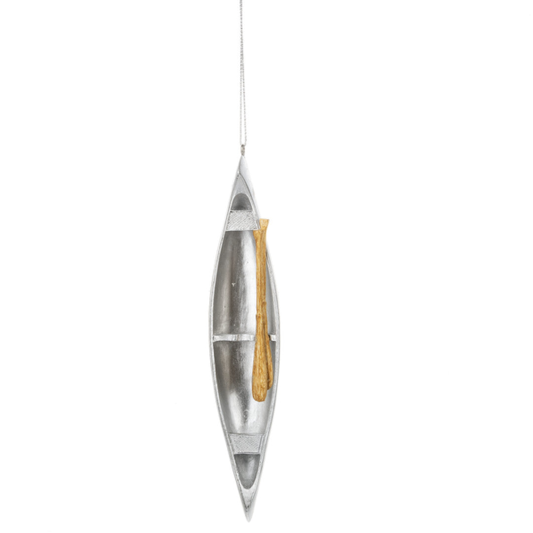 Aluminum Canoe Ornament